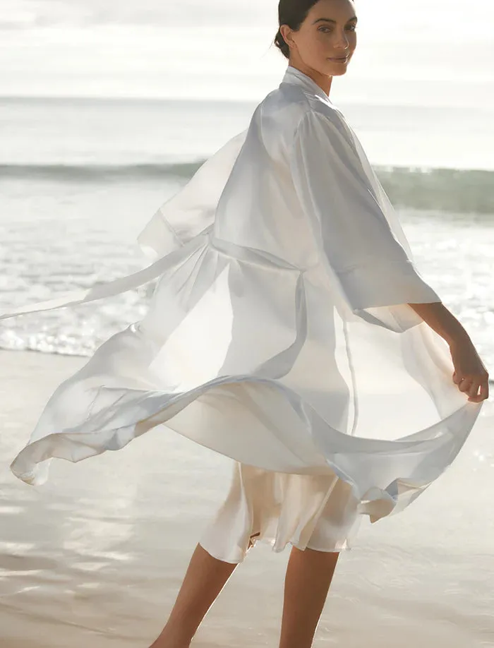 PAPINELLE~ Selena silk maxi robe