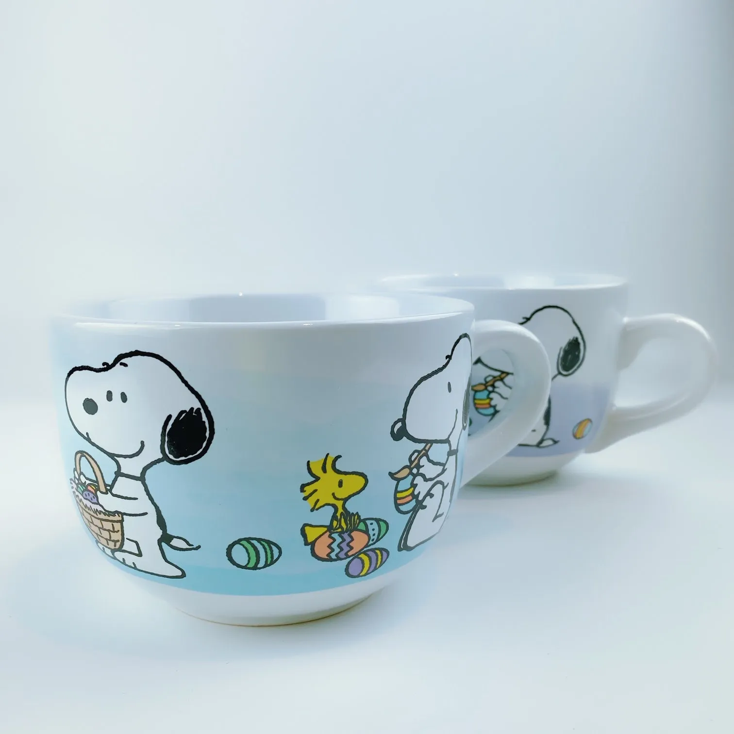 Peanuts Snoopy & Woodstock Happy Easter Ceramic Big Coffee Mug Cup 24 oz - 2 Colors