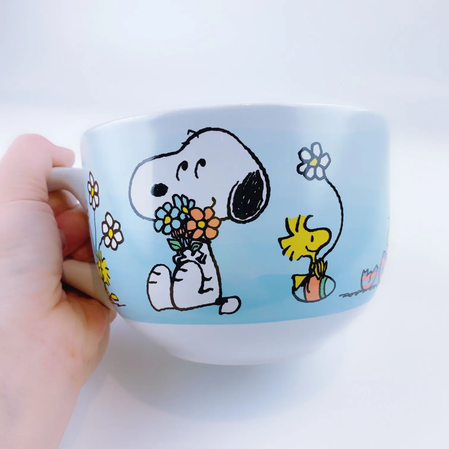 Peanuts Snoopy & Woodstock Happy Easter Ceramic Big Coffee Mug Cup 24 oz - 2 Colors