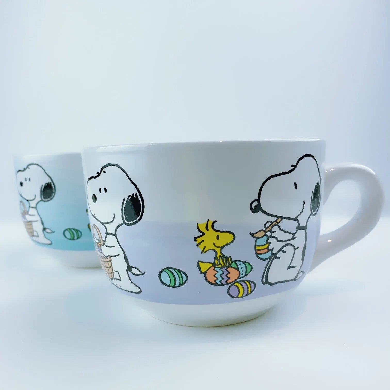 Peanuts Snoopy & Woodstock Happy Easter Ceramic Big Coffee Mug Cup 24 oz - 2 Colors