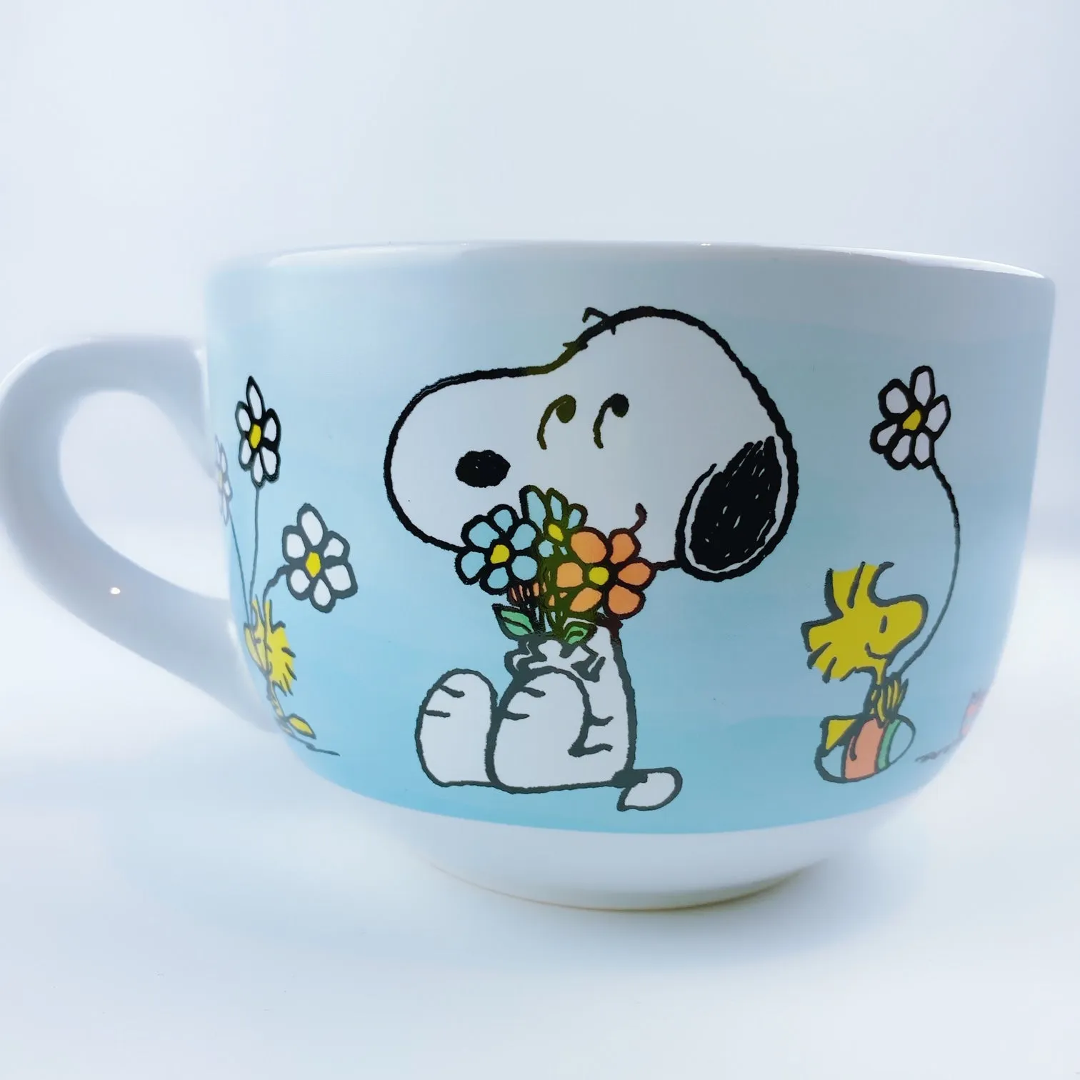 Peanuts Snoopy & Woodstock Happy Easter Ceramic Big Coffee Mug Cup 24 oz - 2 Colors