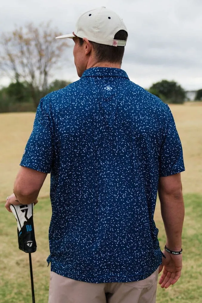 Performance Polo - Navy Speckled