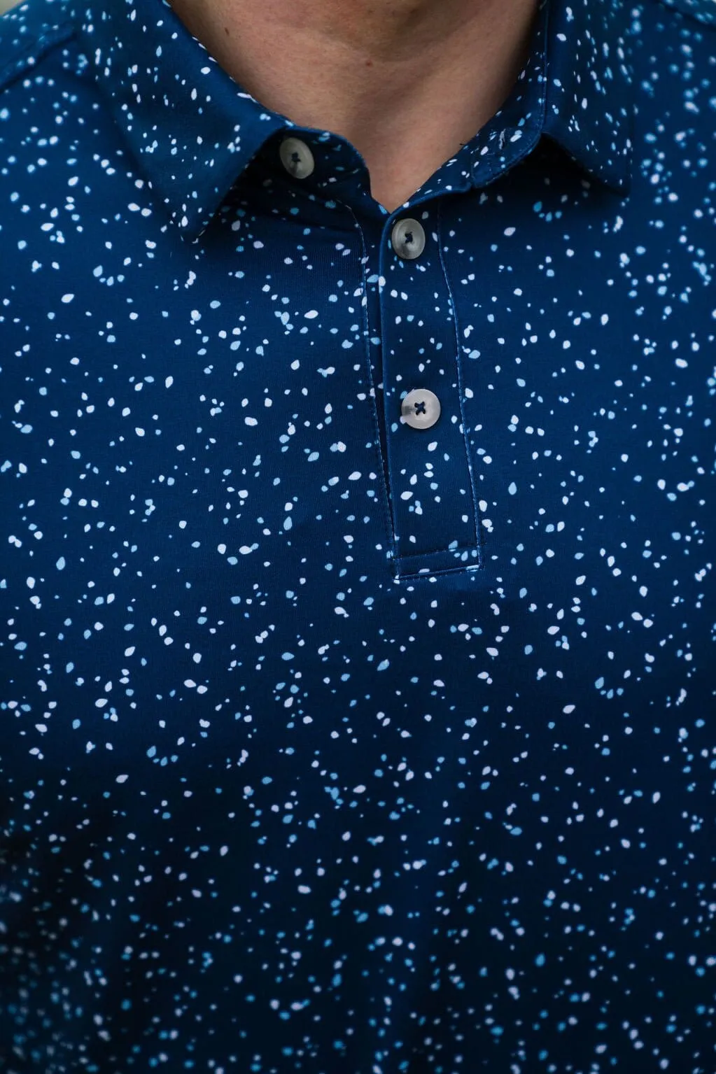 Performance Polo - Navy Speckled