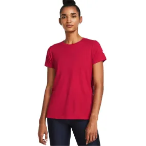 Playera Manga Corta Under Armour para Mujer Athletics SS Rojo