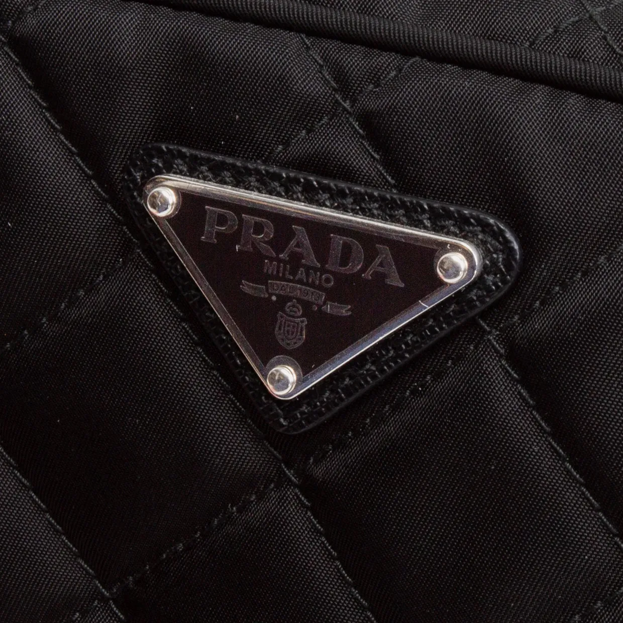 Prada Quilted Nylon Camera Bag- Black