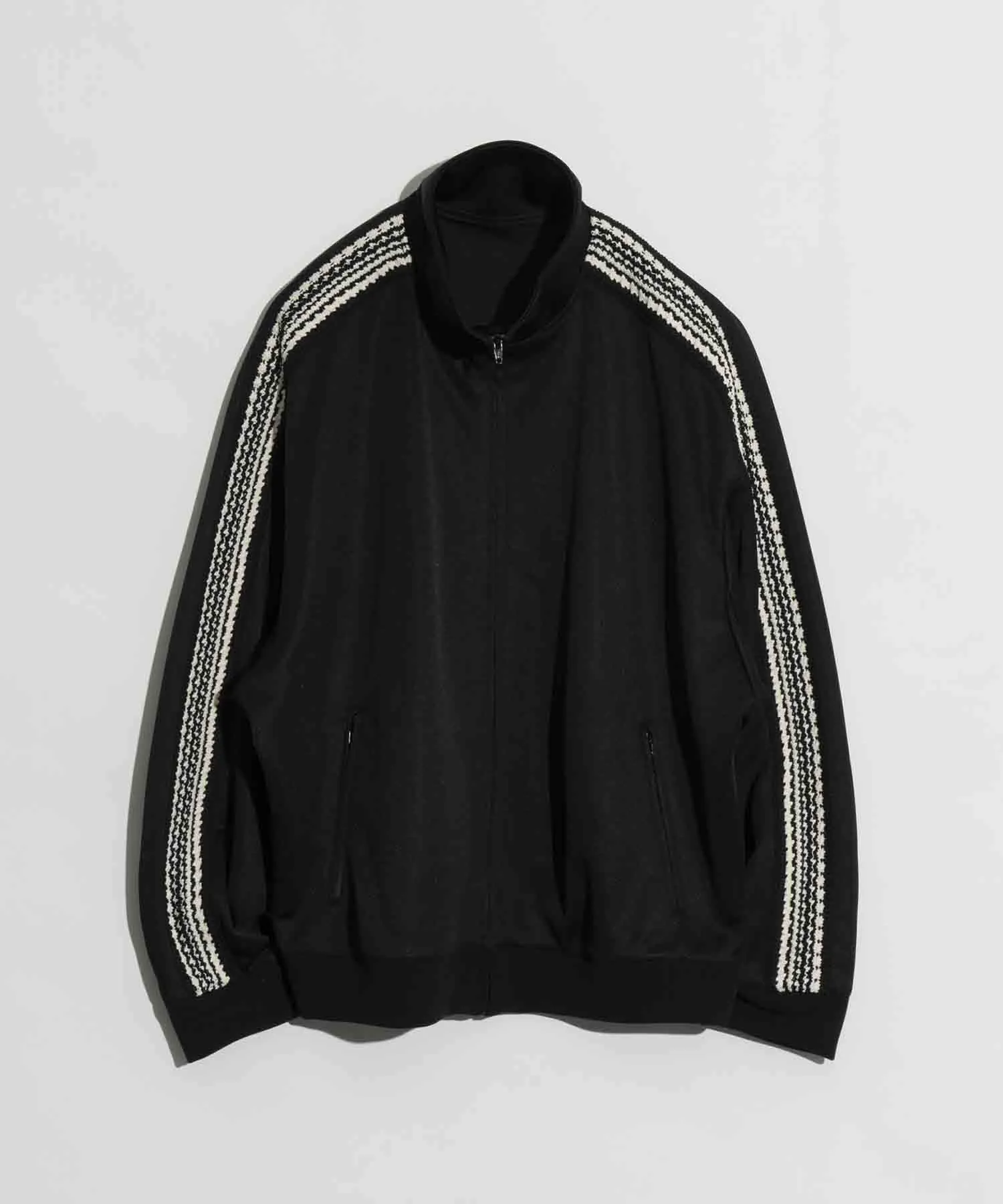 Prime-Over Crochet Line Track Jacket