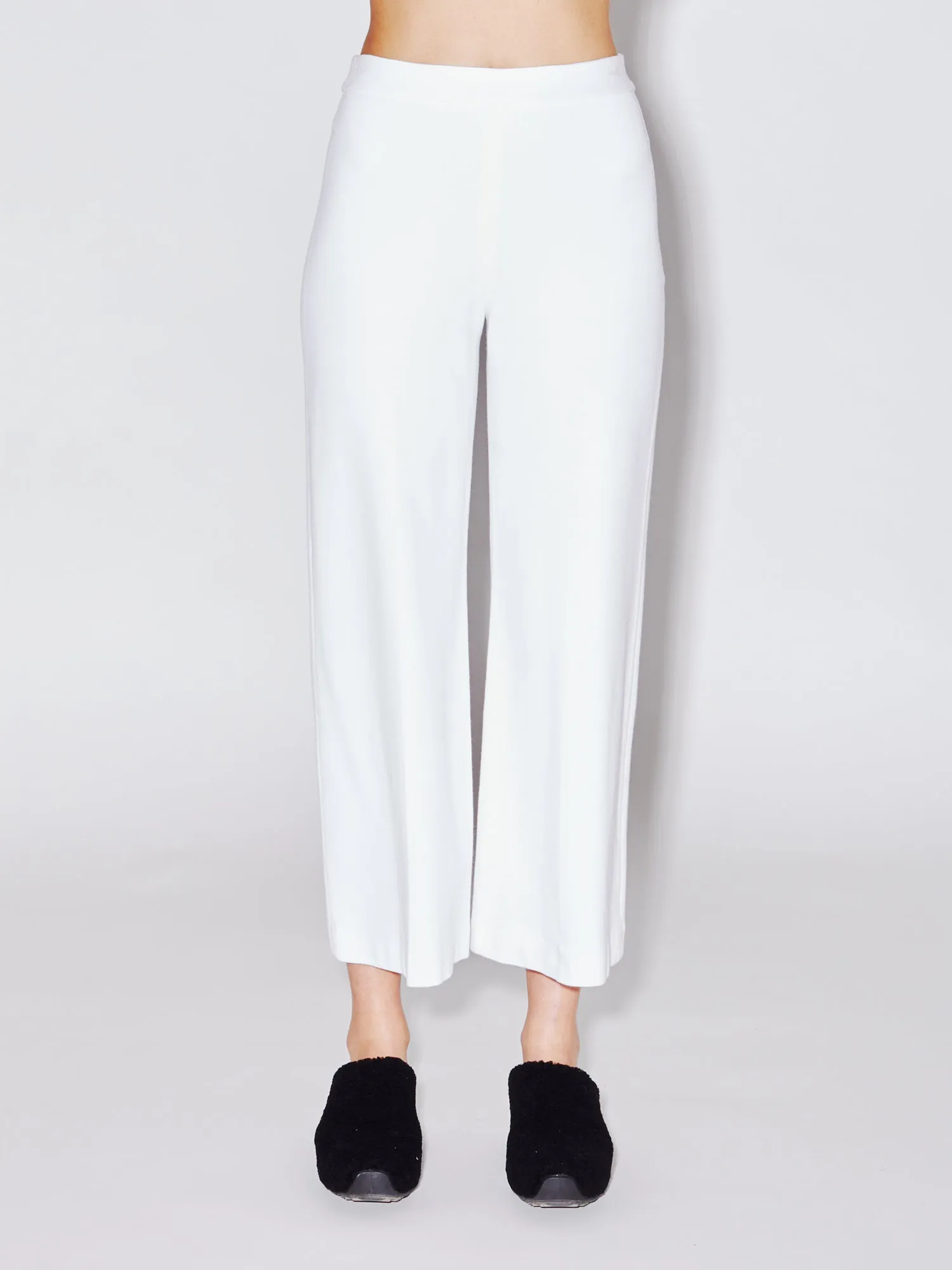 Pull On Cropped Straight Pant