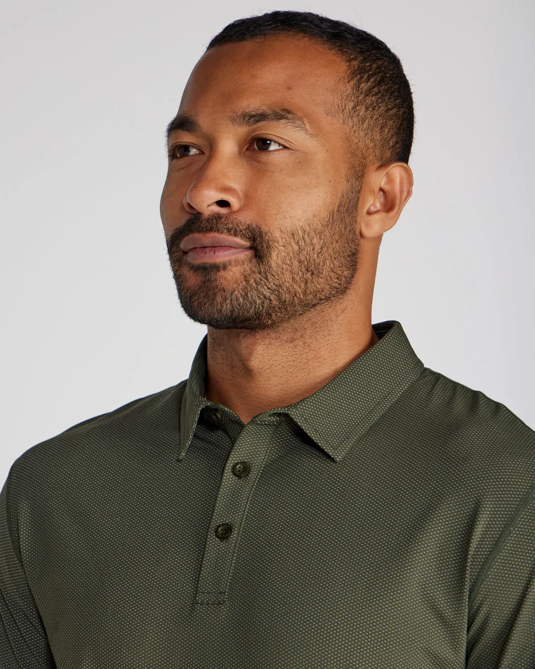 Pulse Long Sleeve Split-Hem Polo