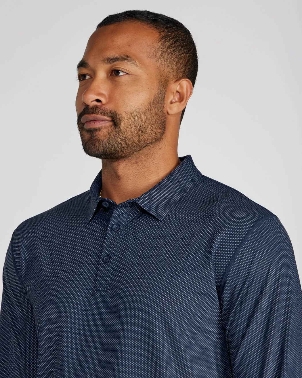 Pulse Long Sleeve Split-Hem Polo