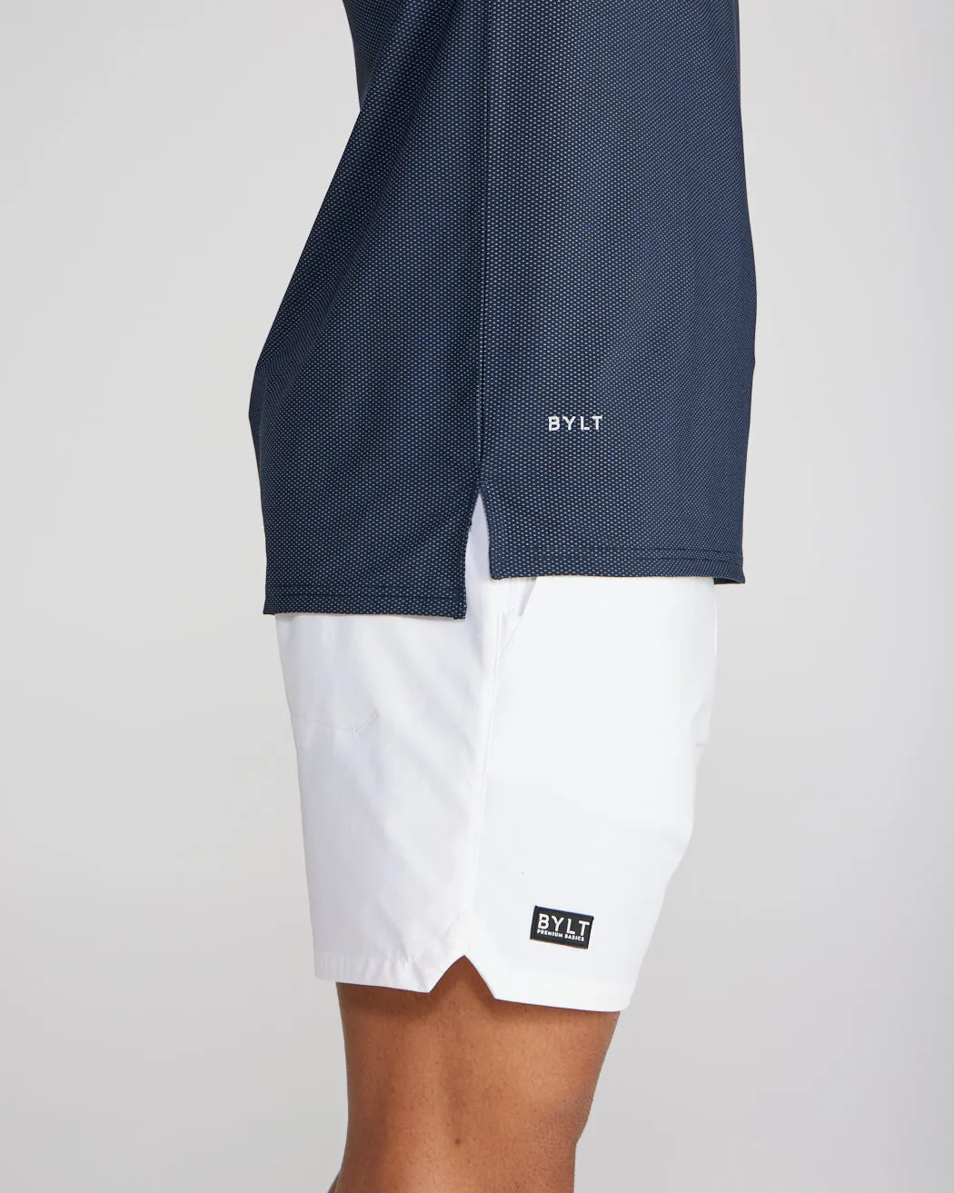 Pulse Long Sleeve Split-Hem Polo