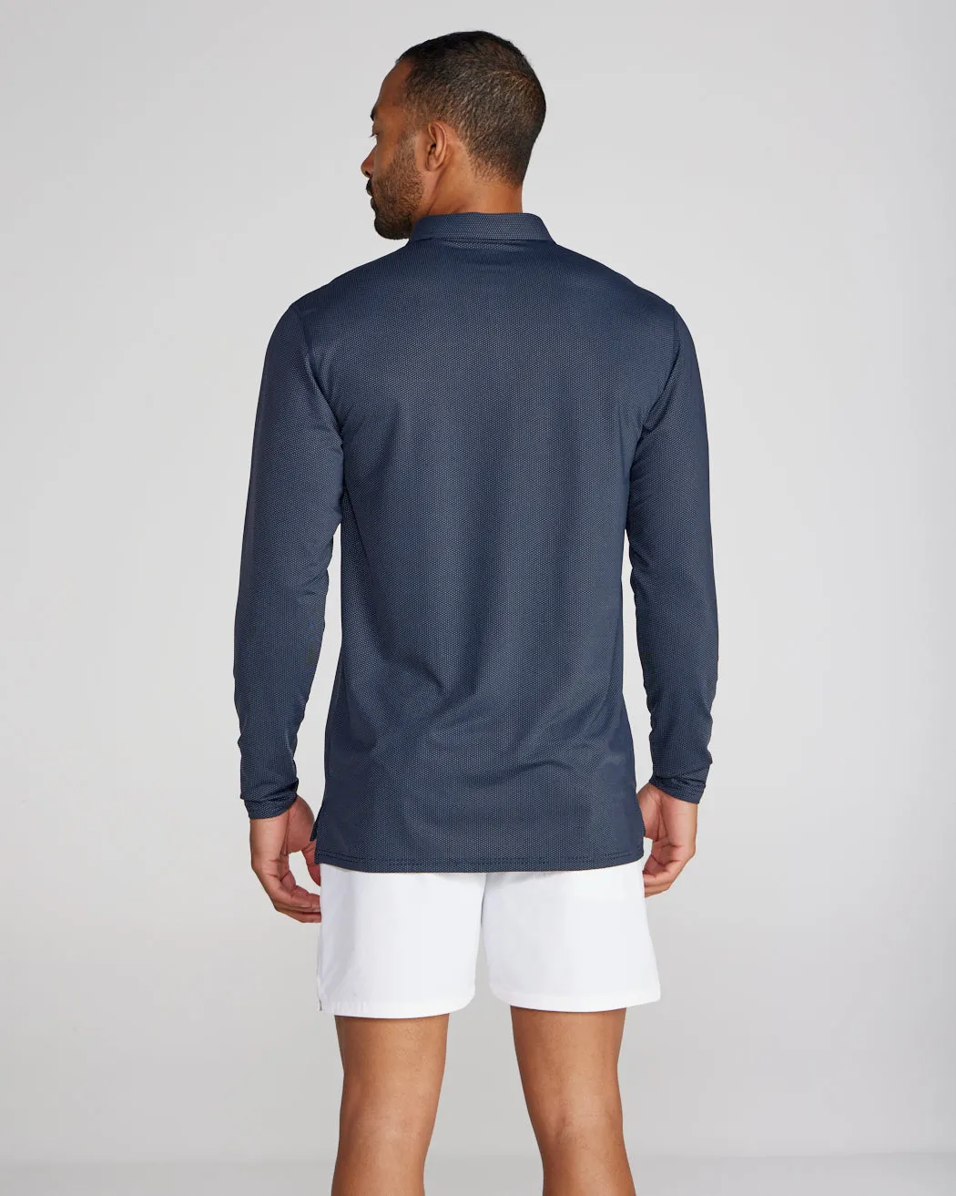 Pulse Long Sleeve Split-Hem Polo