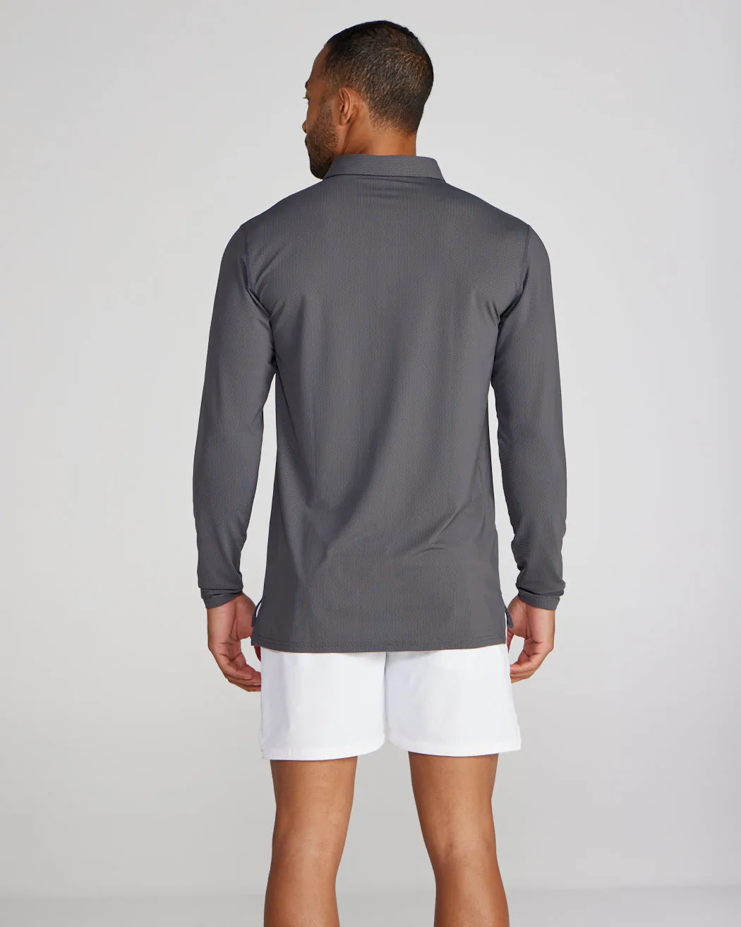 Pulse Long Sleeve Split-Hem Polo