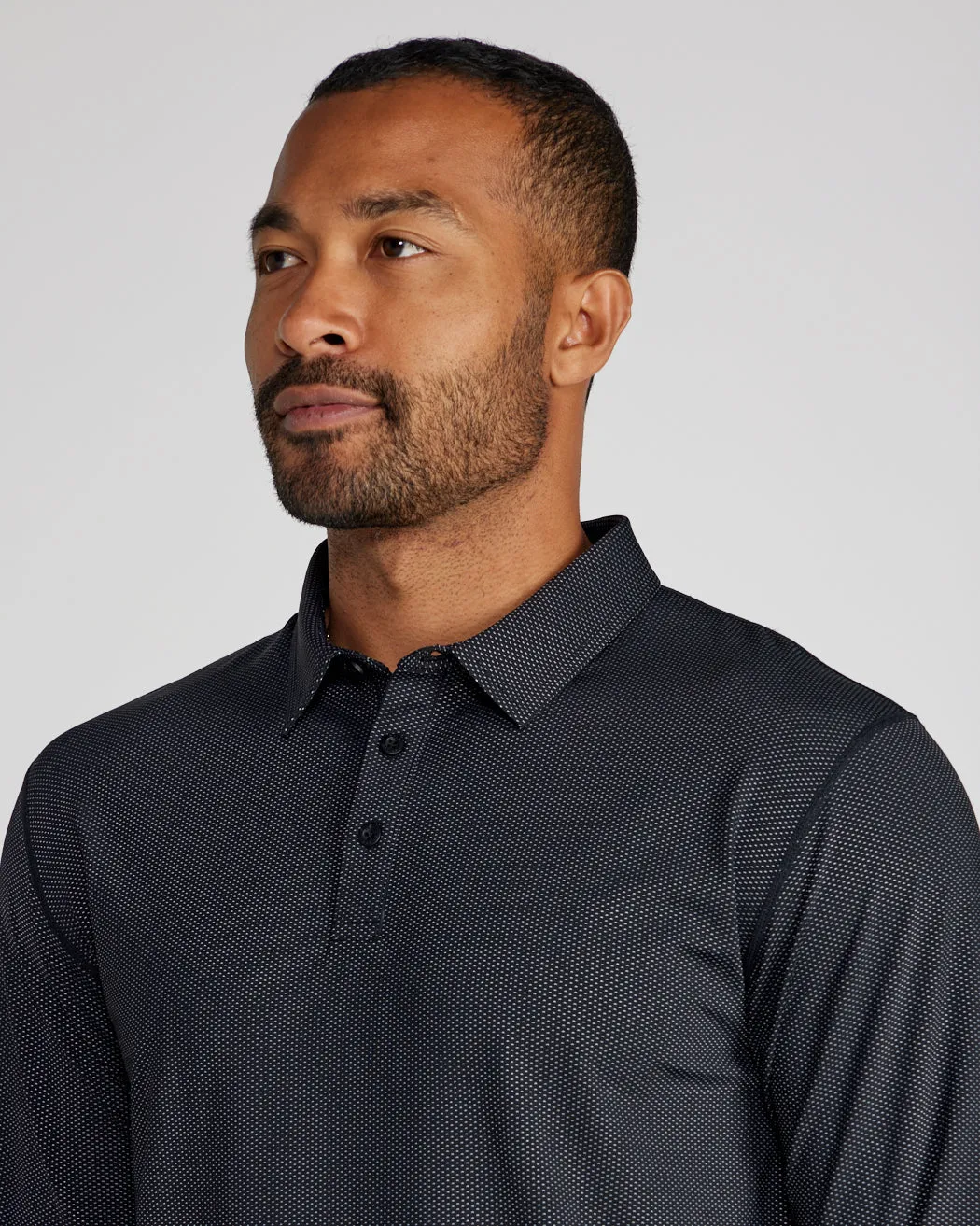 Pulse Long Sleeve Split-Hem Polo