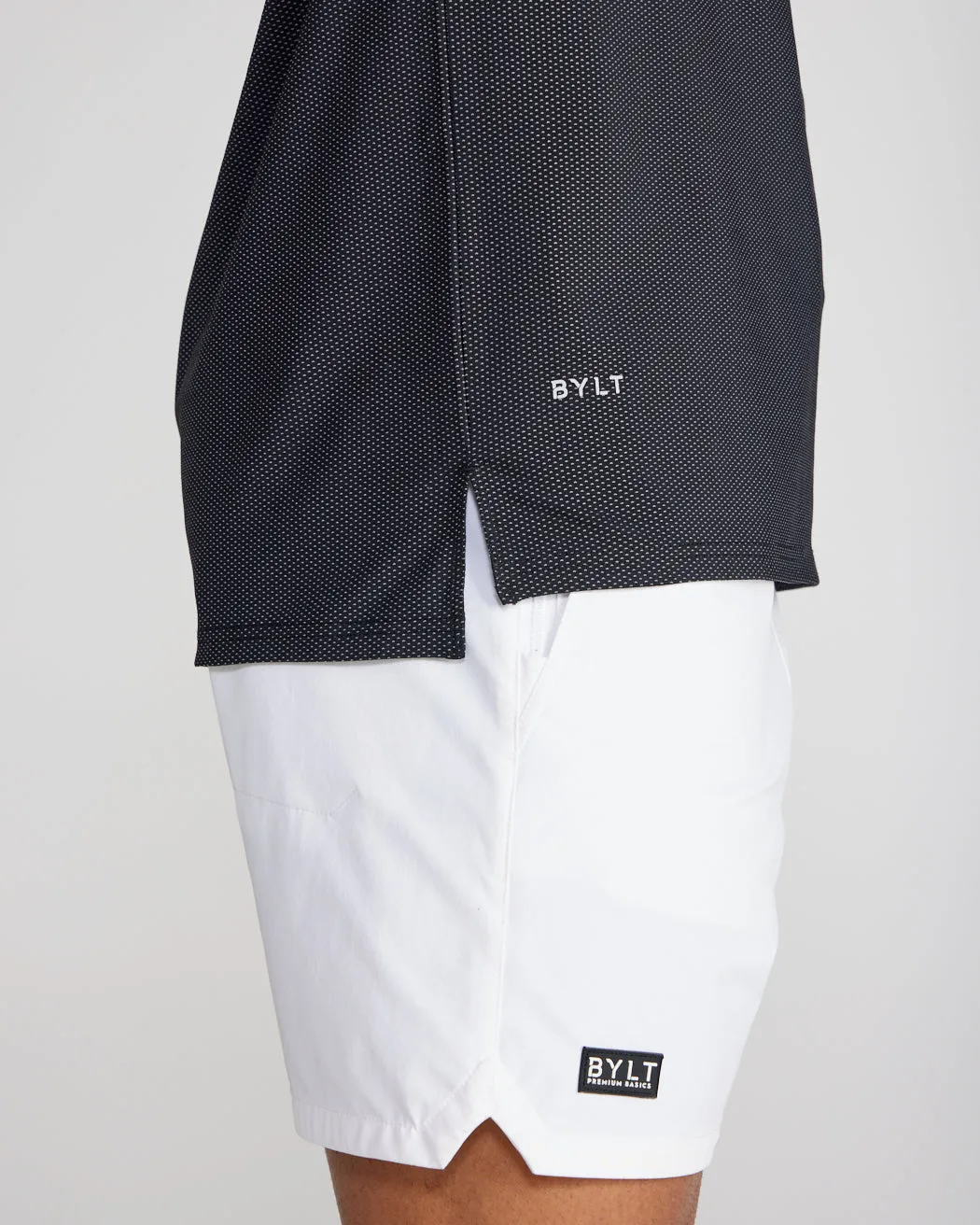 Pulse Long Sleeve Split-Hem Polo