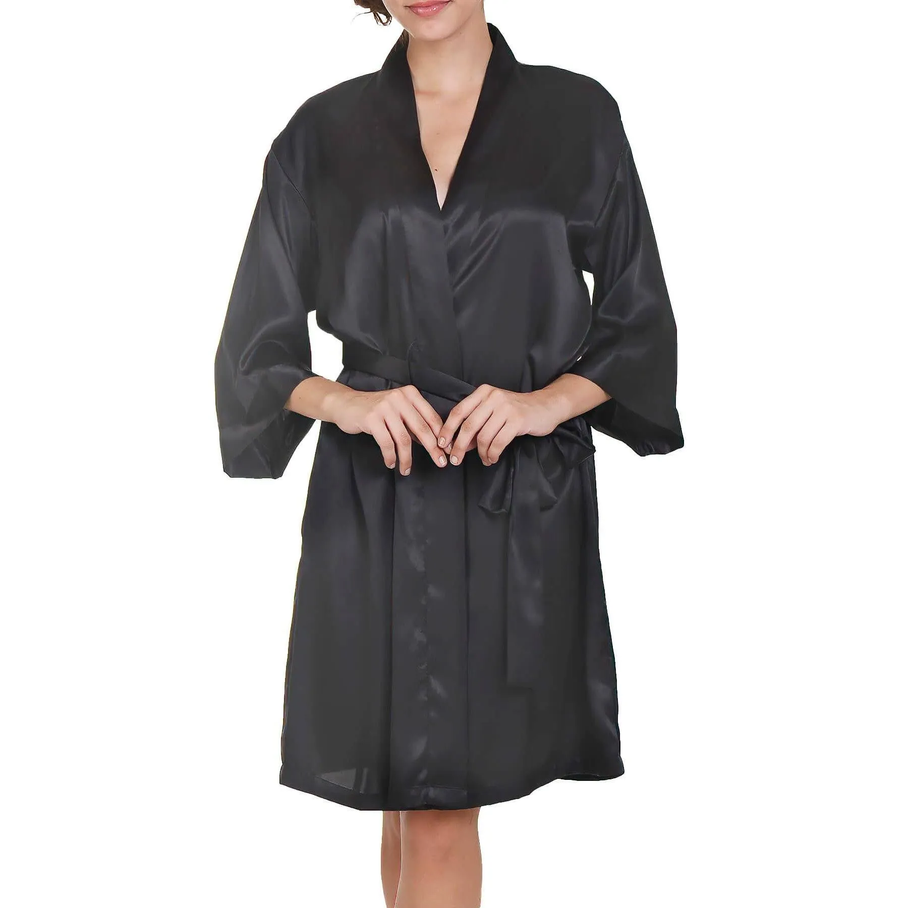 Raeanna Short Black Robe