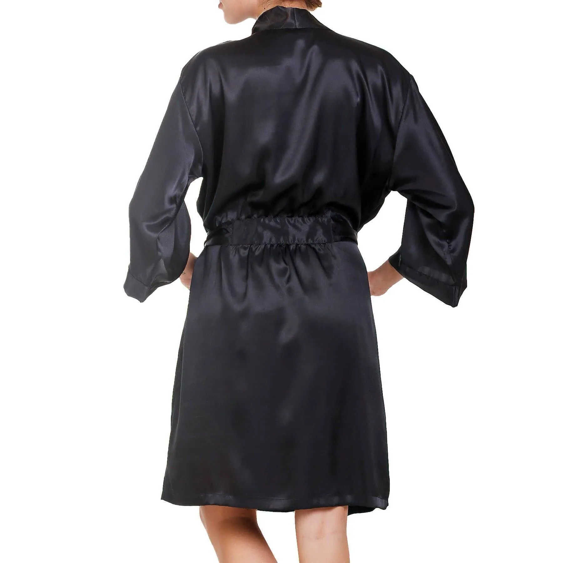 Raeanna Short Black Robe