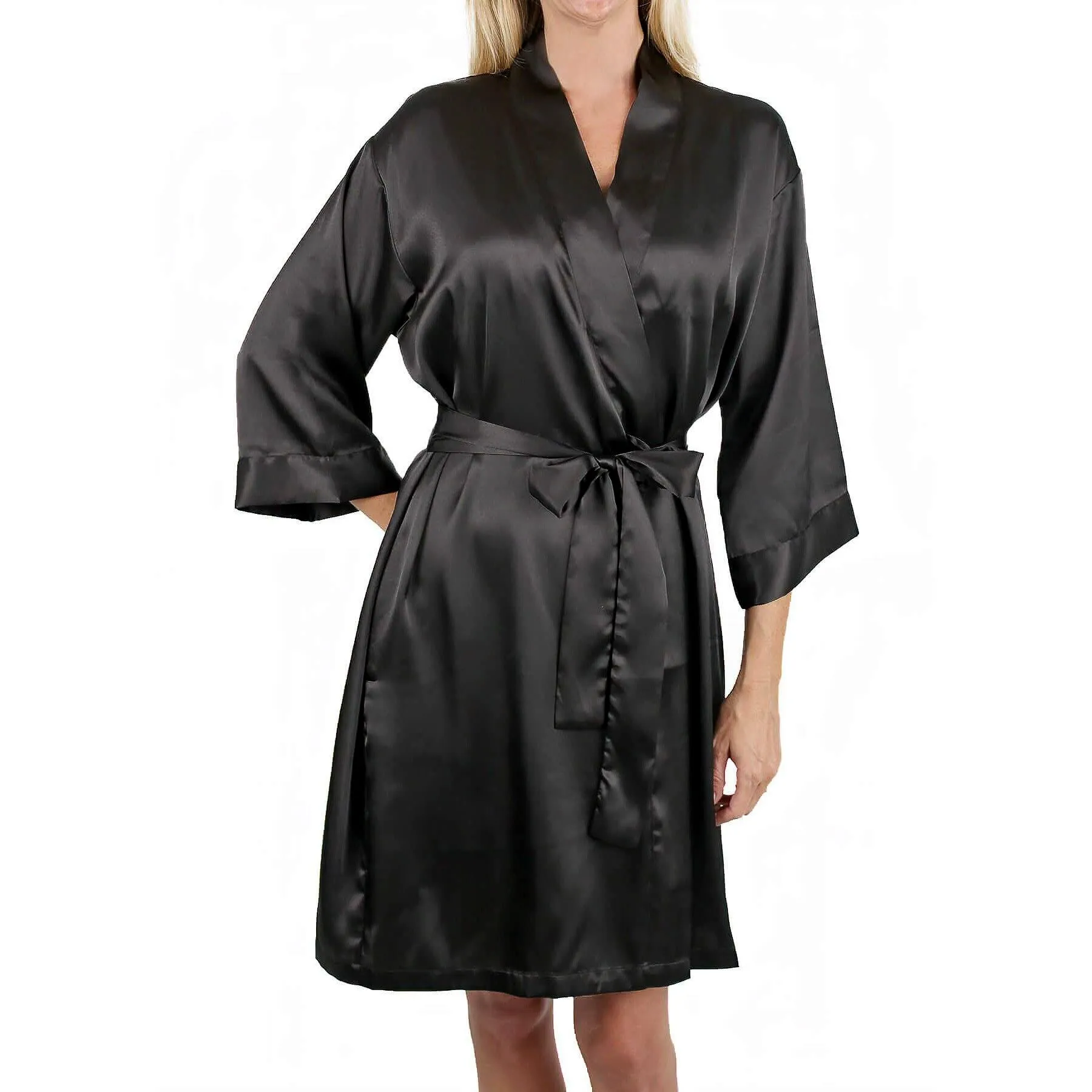 Raeanna Short Black Robe