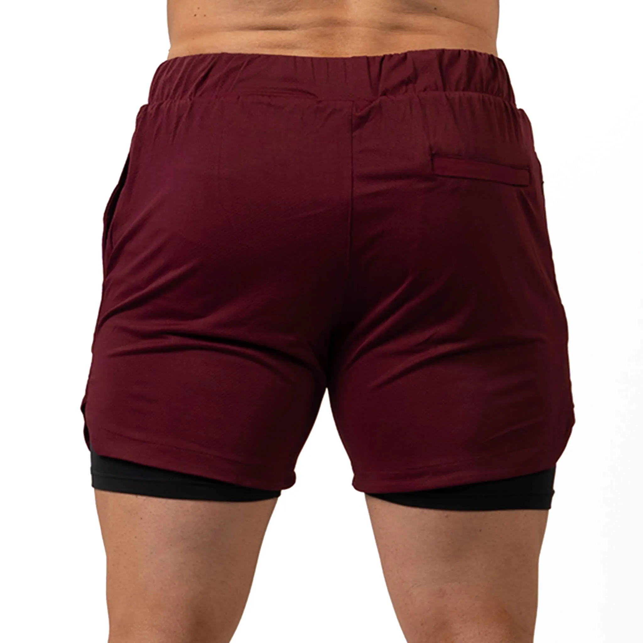 React Training Shorts - Maroon