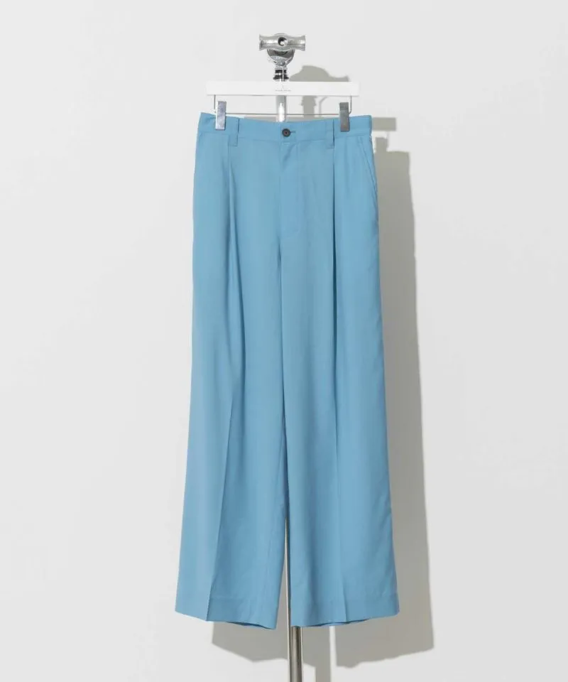 REDA ACTIVE Washable Wool One-Tuck Wide Pants