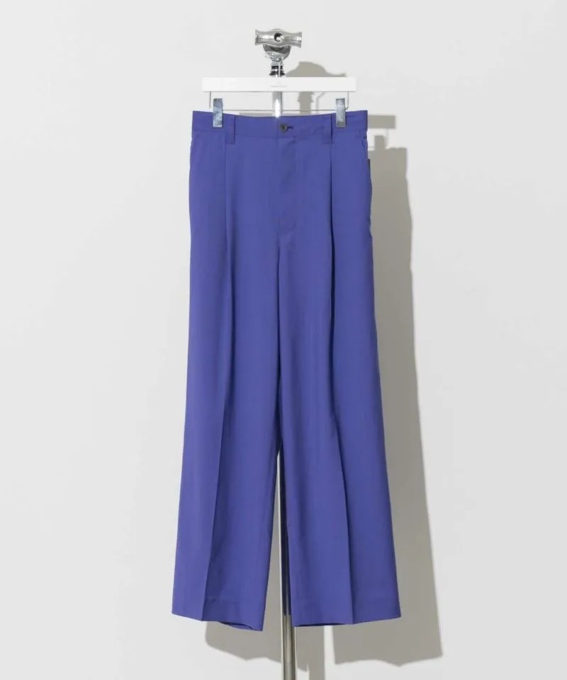 REDA ACTIVE Washable Wool One-Tuck Wide Pants