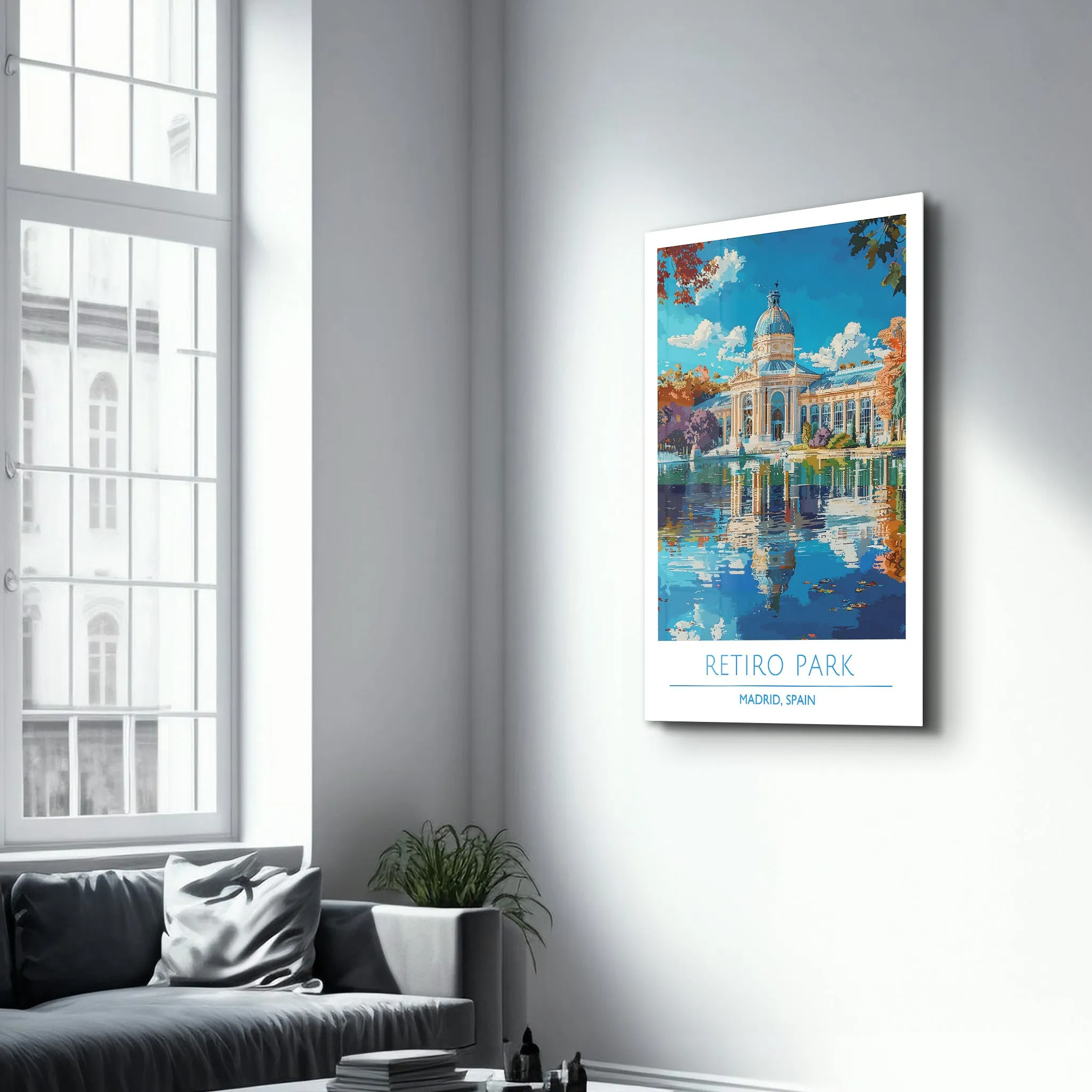 Reitro Park-Madrid Spain-Travel Posters | Glass Wall Art