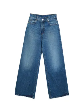 Relaxed high-rise wide-leg jeans