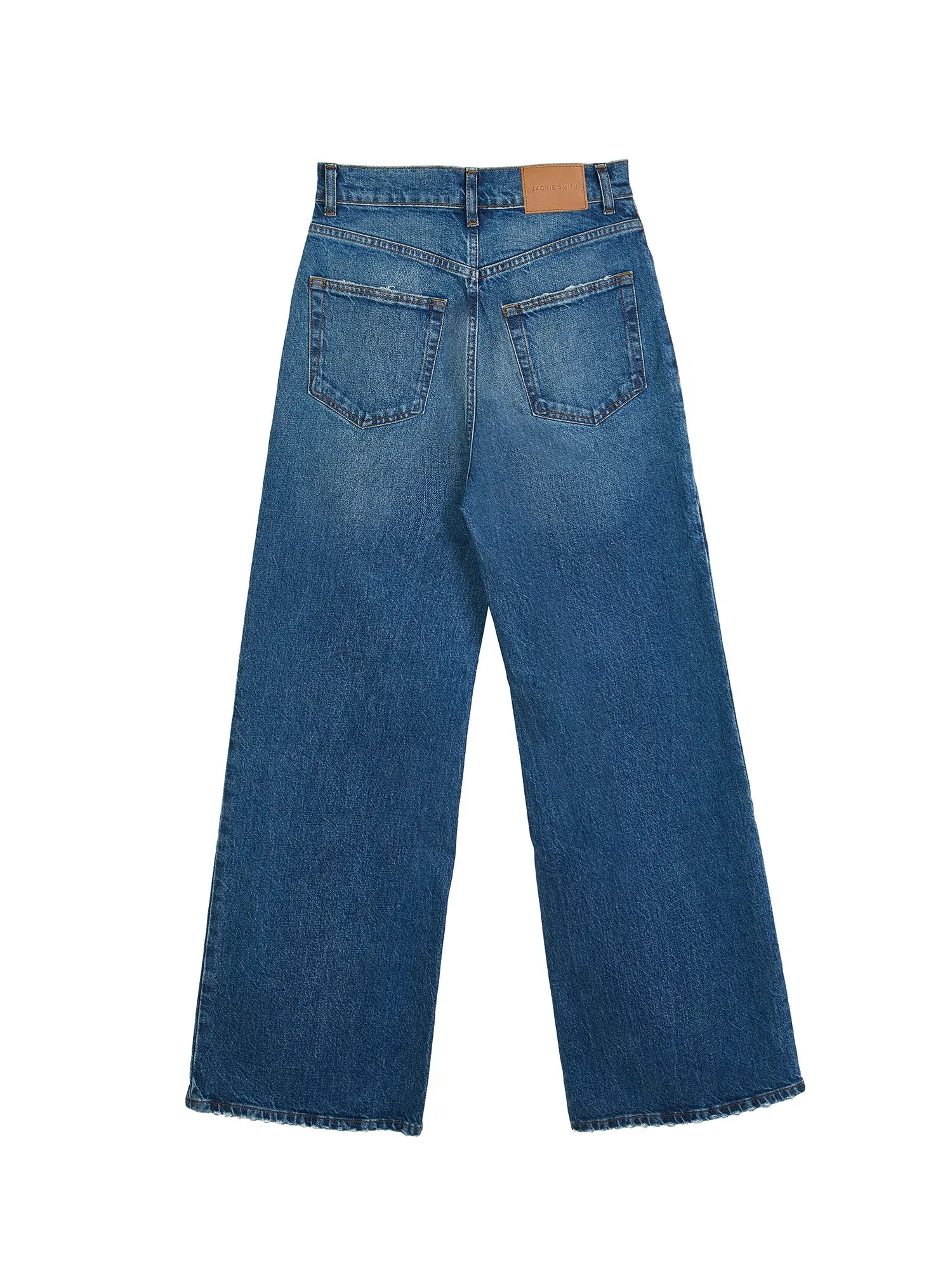 Relaxed high-rise wide-leg jeans