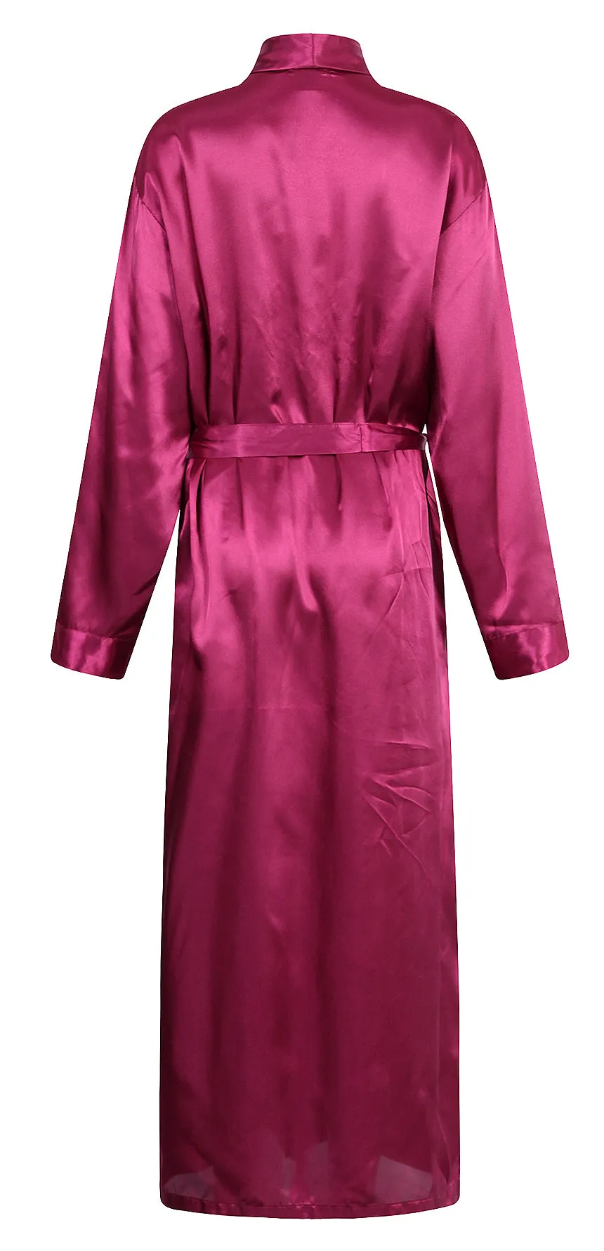 RH Mens Silk Satin Long Robe Robes Nightgown Kimono Pajamas Great Gift RHM2840