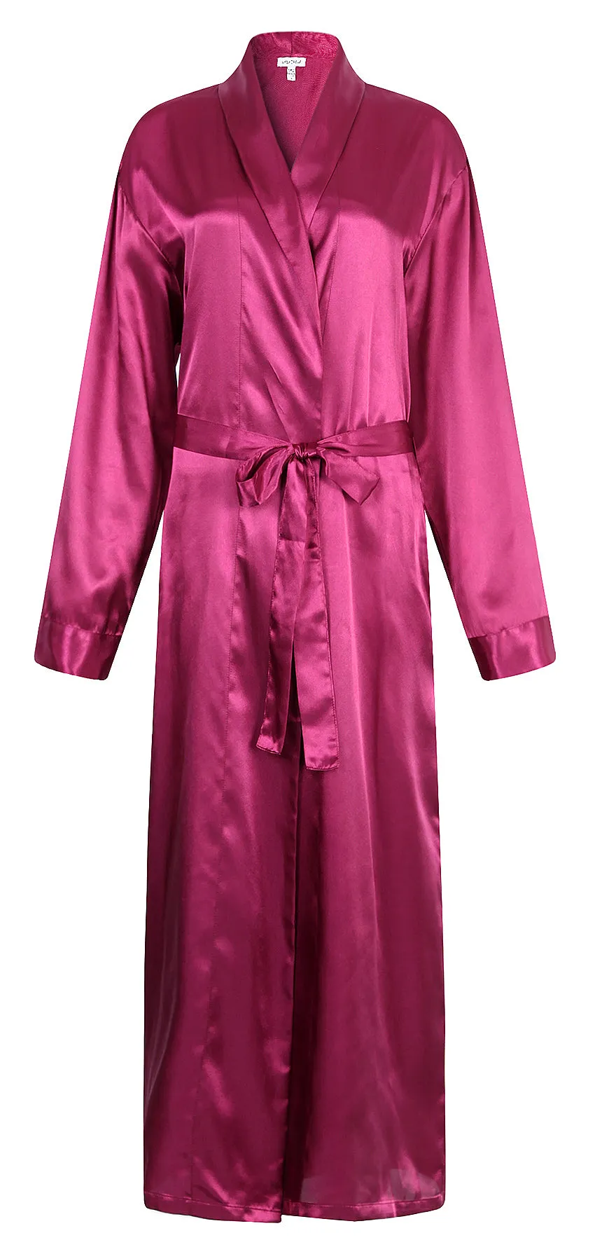 RH Mens Silk Satin Long Robe Robes Nightgown Kimono Pajamas Great Gift RHM2840