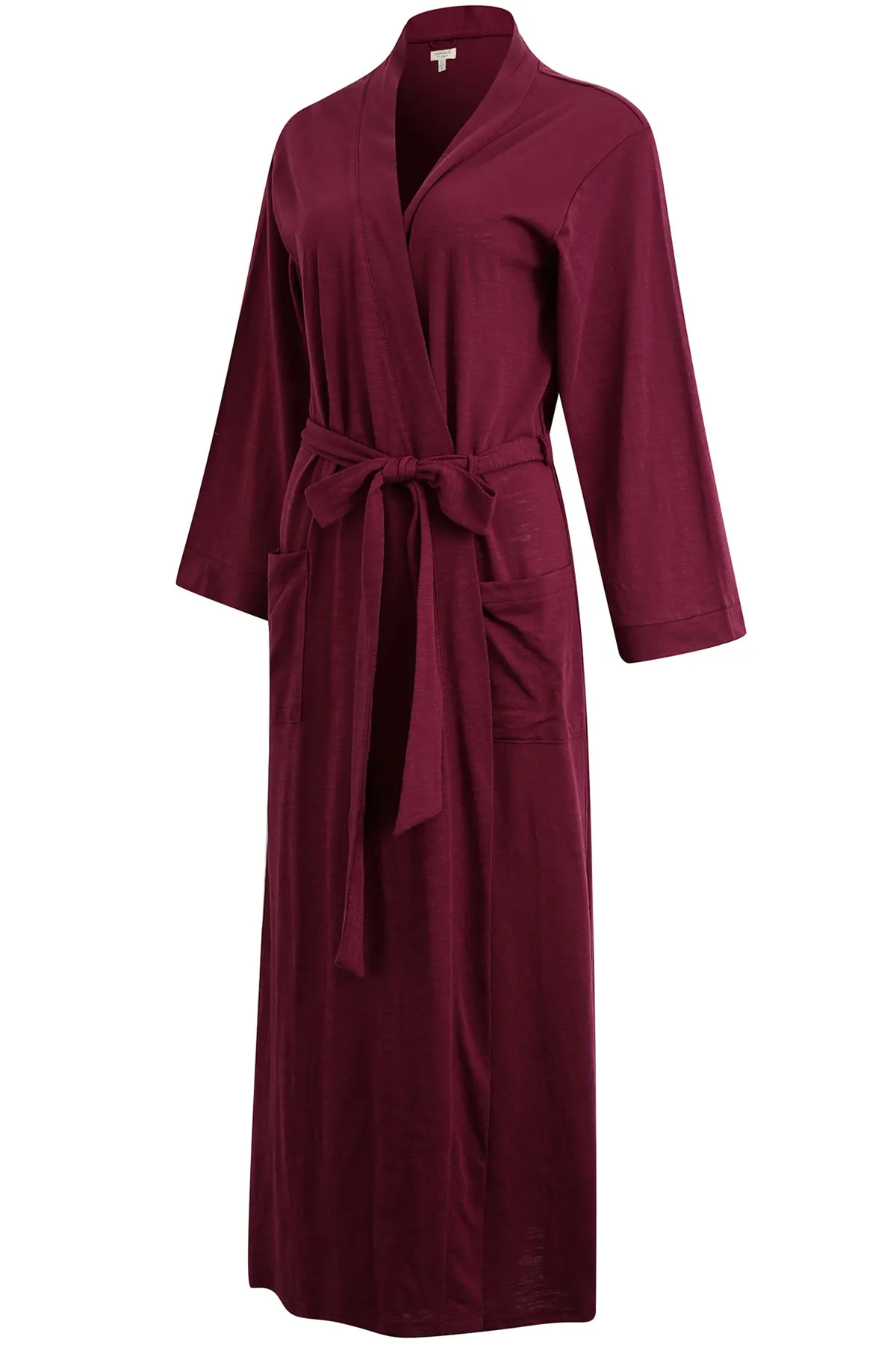 Richie House Kimono Cotton Robe Long Belted Robe Dressing Gown Lounge Night Spa RHW2824