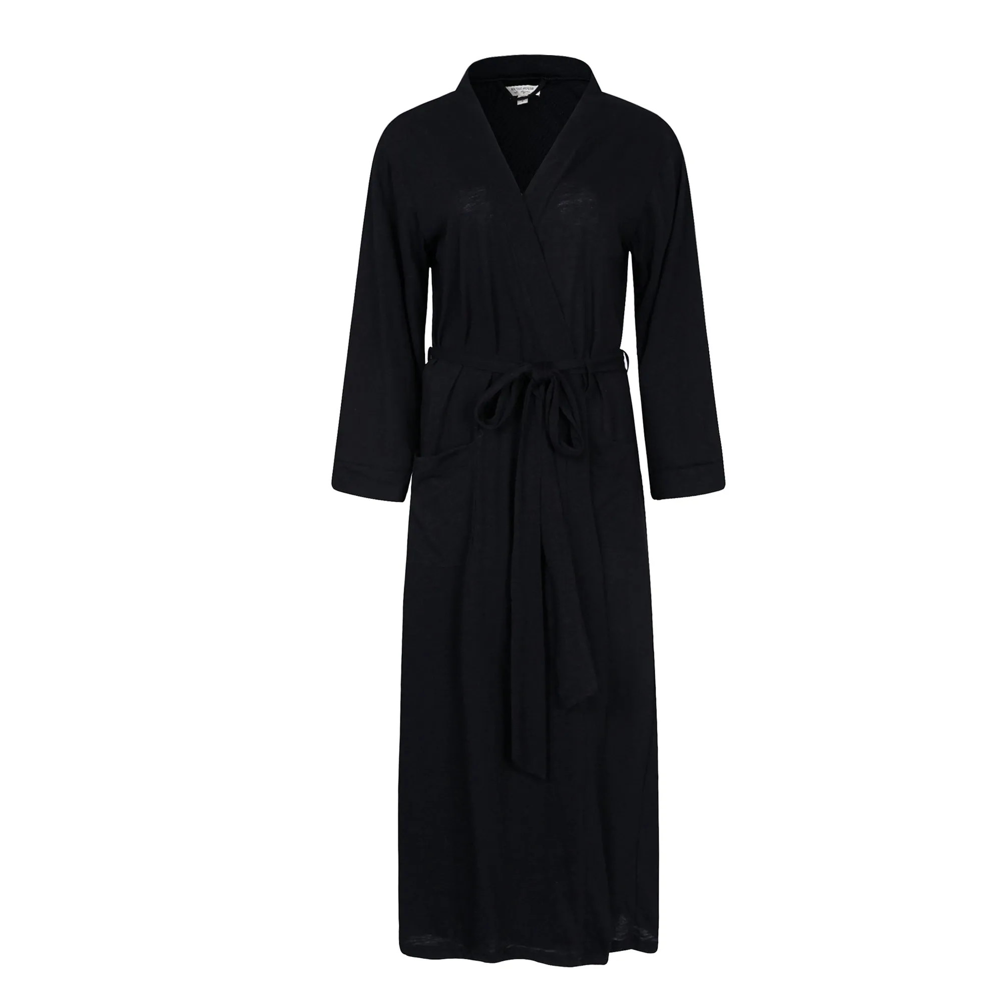 Richie House Kimono Cotton Robe Long Belted Robe Dressing Gown Lounge Night Spa RHW2824