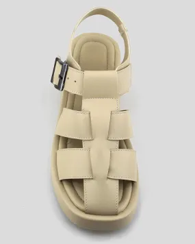 Sandalias Cangrejeras Beige