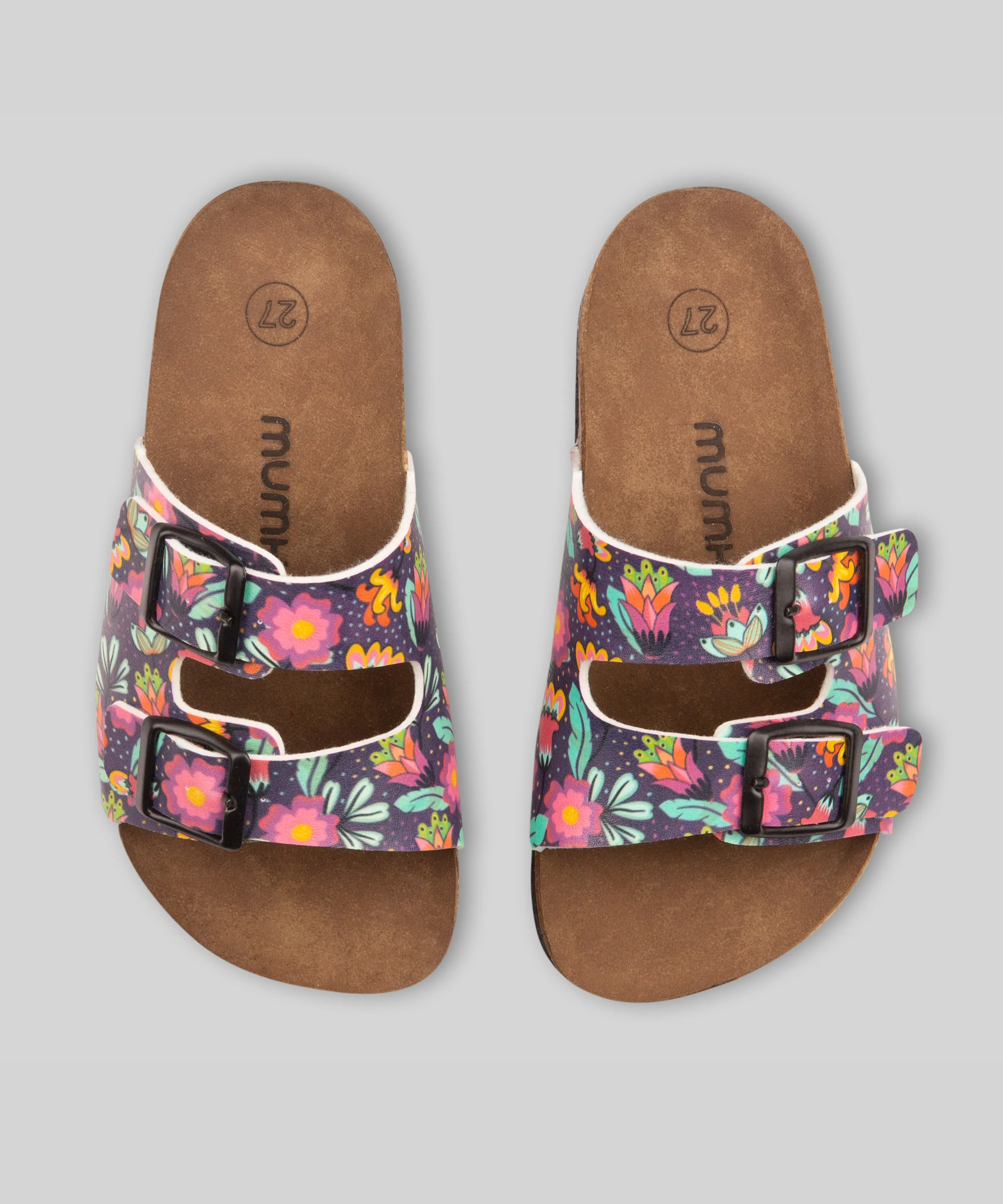 Sandalias Muchas Flores de Colores