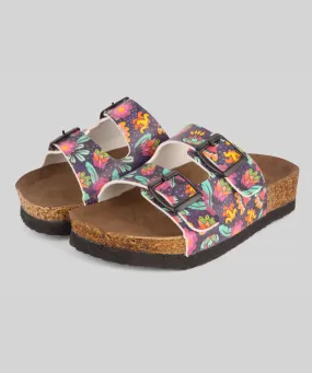 Sandalias Muchas Flores de Colores