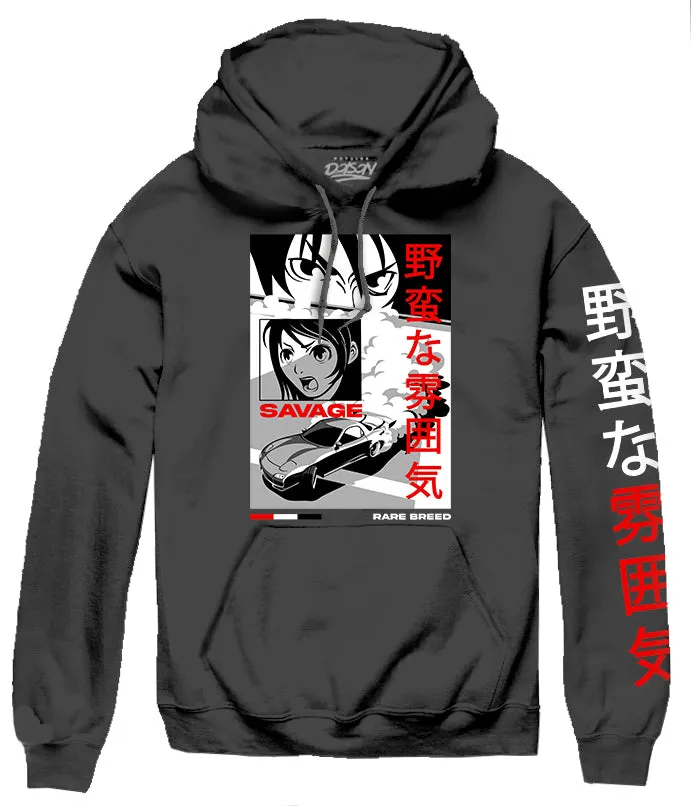 SAVAGE ANIME CARS HOODIE