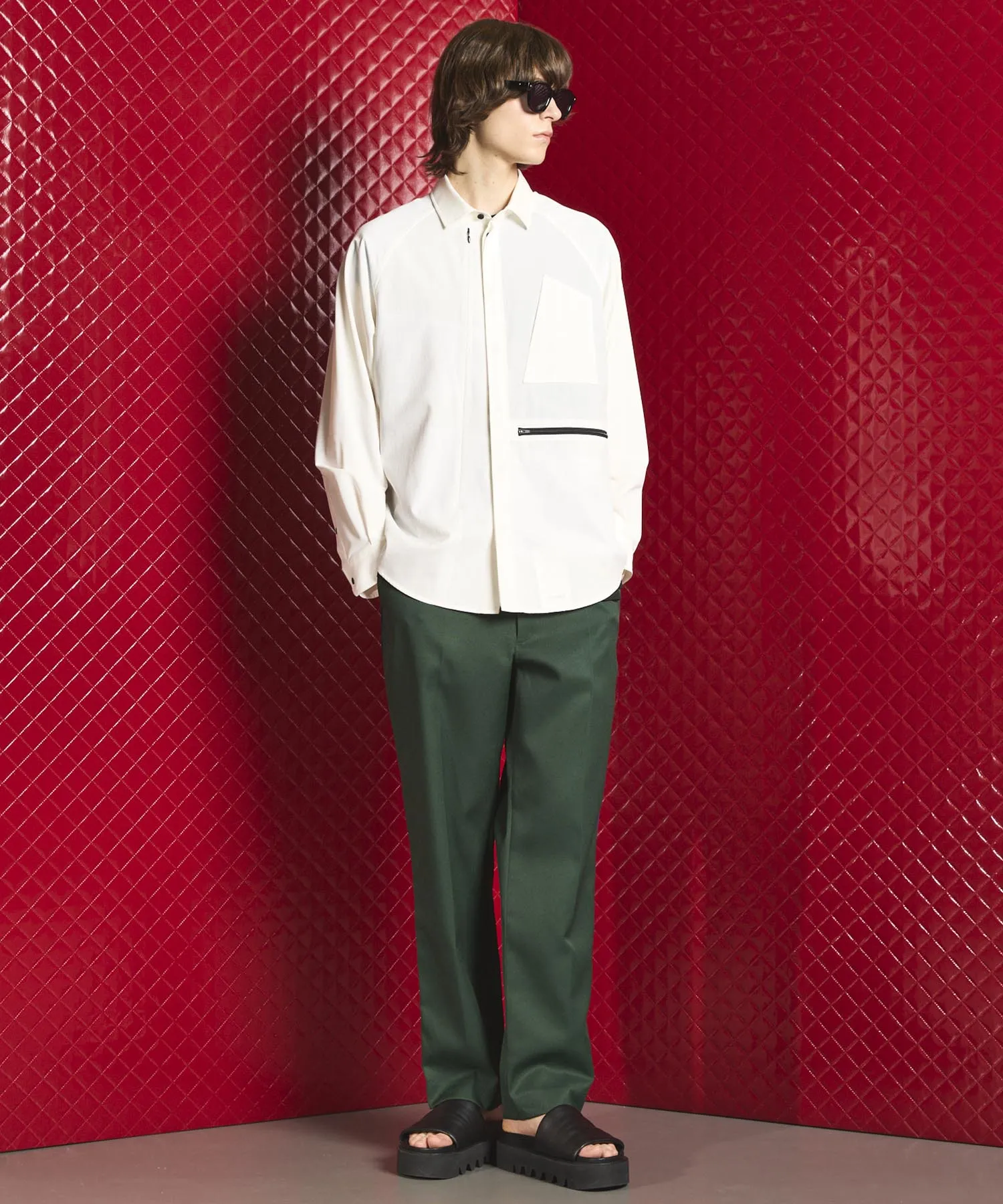 Side Line Twill Straight Pants