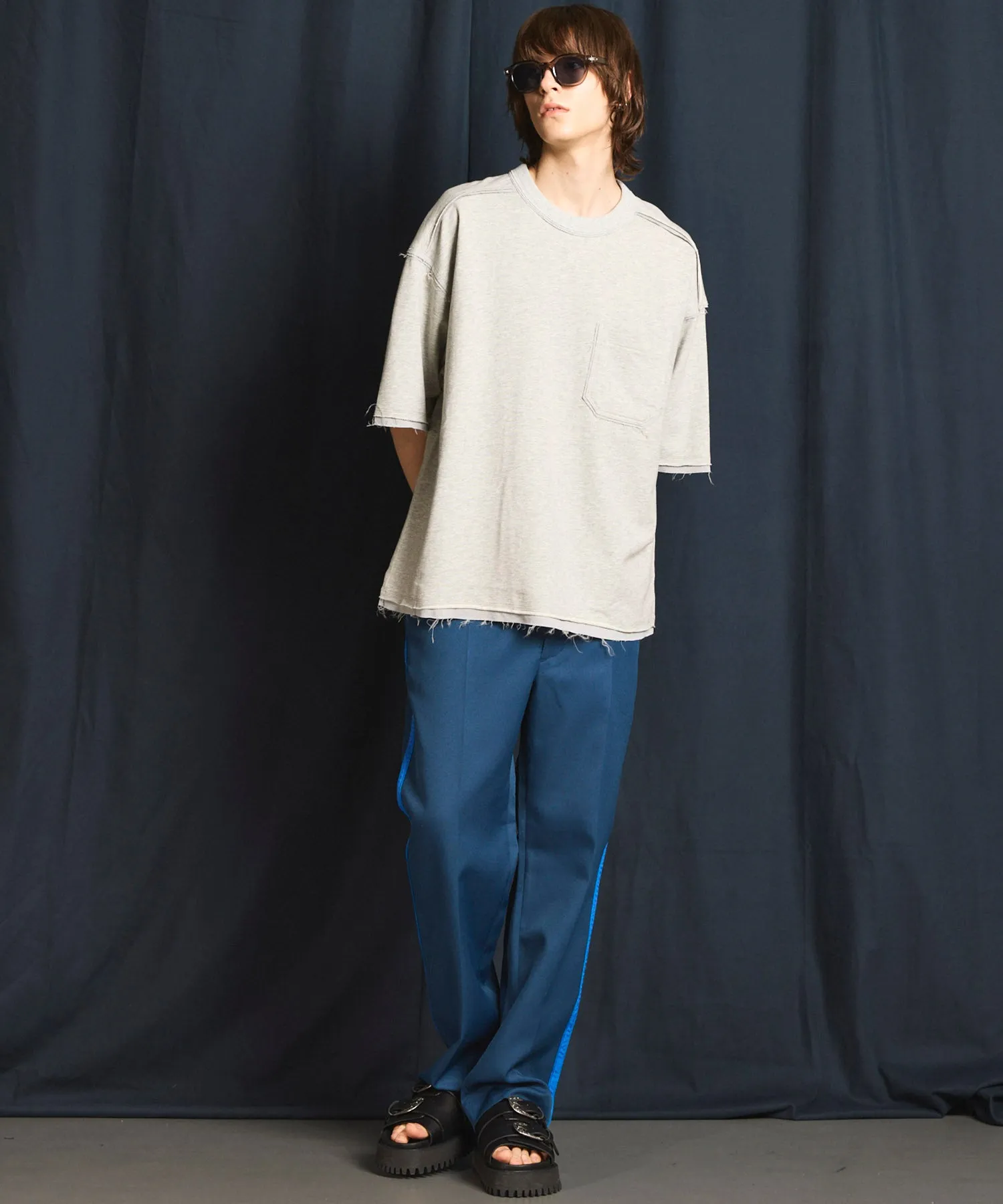 Side Line Twill Straight Pants