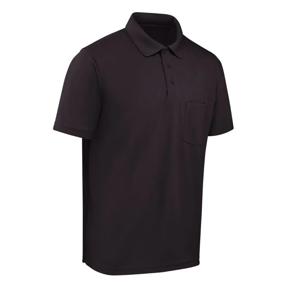 SIZE SMALL ONLY: Men's Red Kap Short Sleeve Performance Knit® Pocket Polo - Black