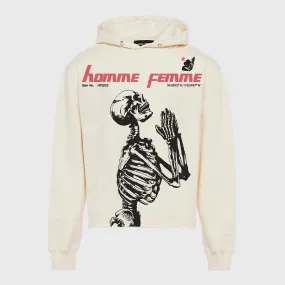 Skeleton Hoodie Cream