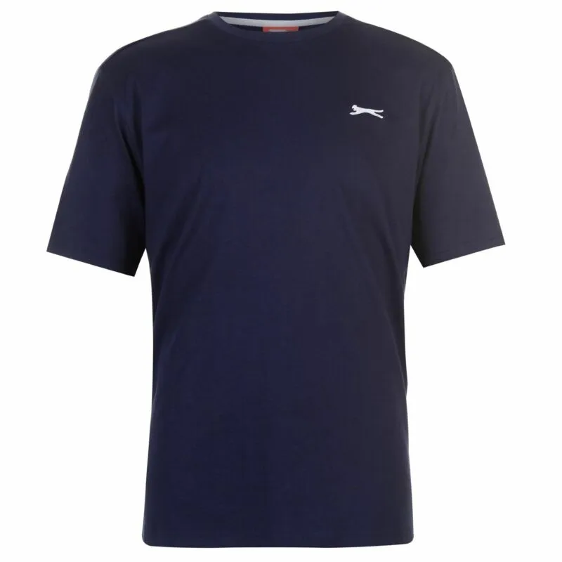 Slazenger Mens Plain T Shirt Crew Neck Tee Top Short Sleeve Lightweight Cotton