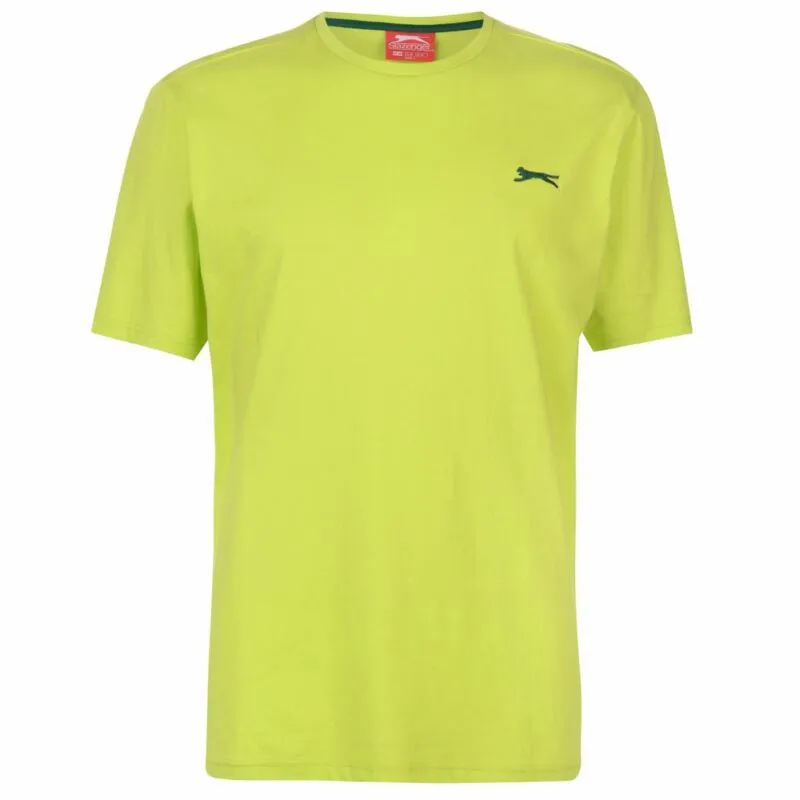 Slazenger Mens Plain T Shirt Crew Neck Tee Top Short Sleeve Lightweight Cotton