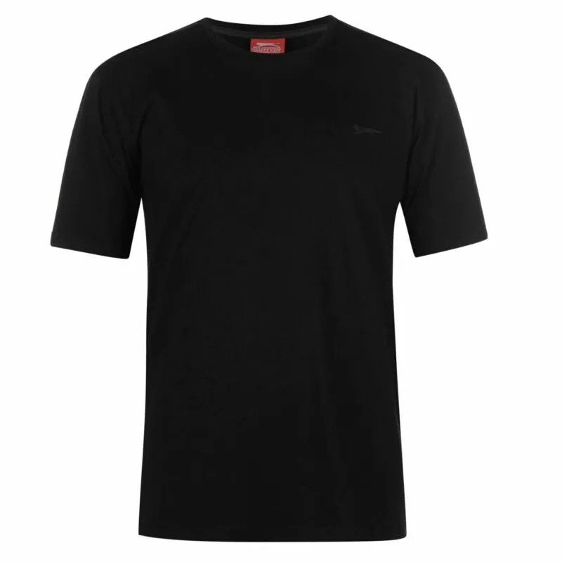 Slazenger Mens Plain T Shirt Crew Neck Tee Top Short Sleeve Lightweight Cotton