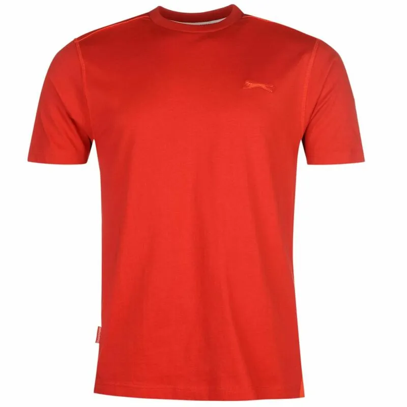 Slazenger Mens Plain T Shirt Crew Neck Tee Top Short Sleeve Lightweight Cotton