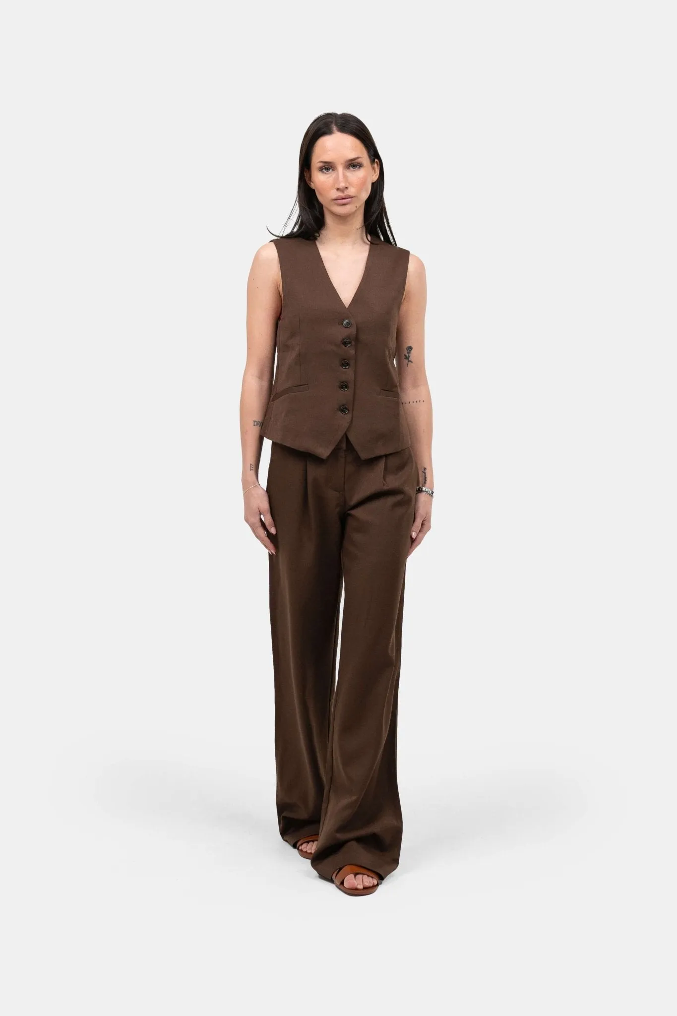 Suit Pants Brown