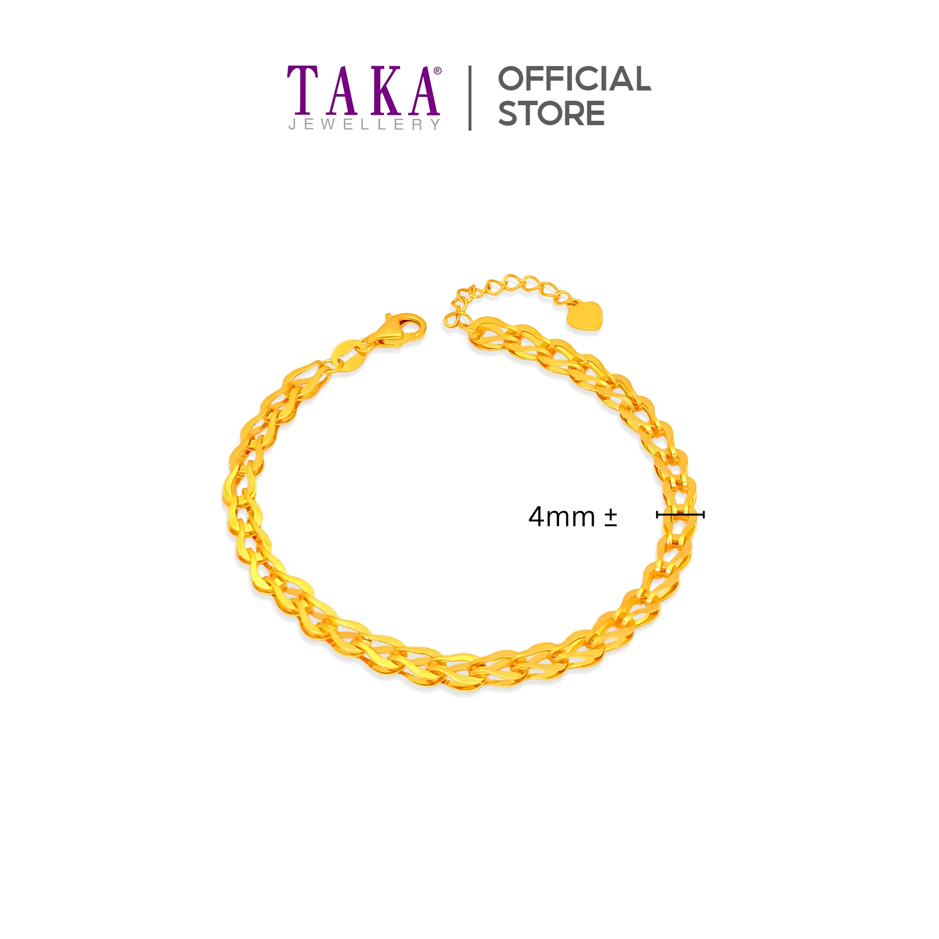 TAKA Jewellery 916 Gold Bracelet