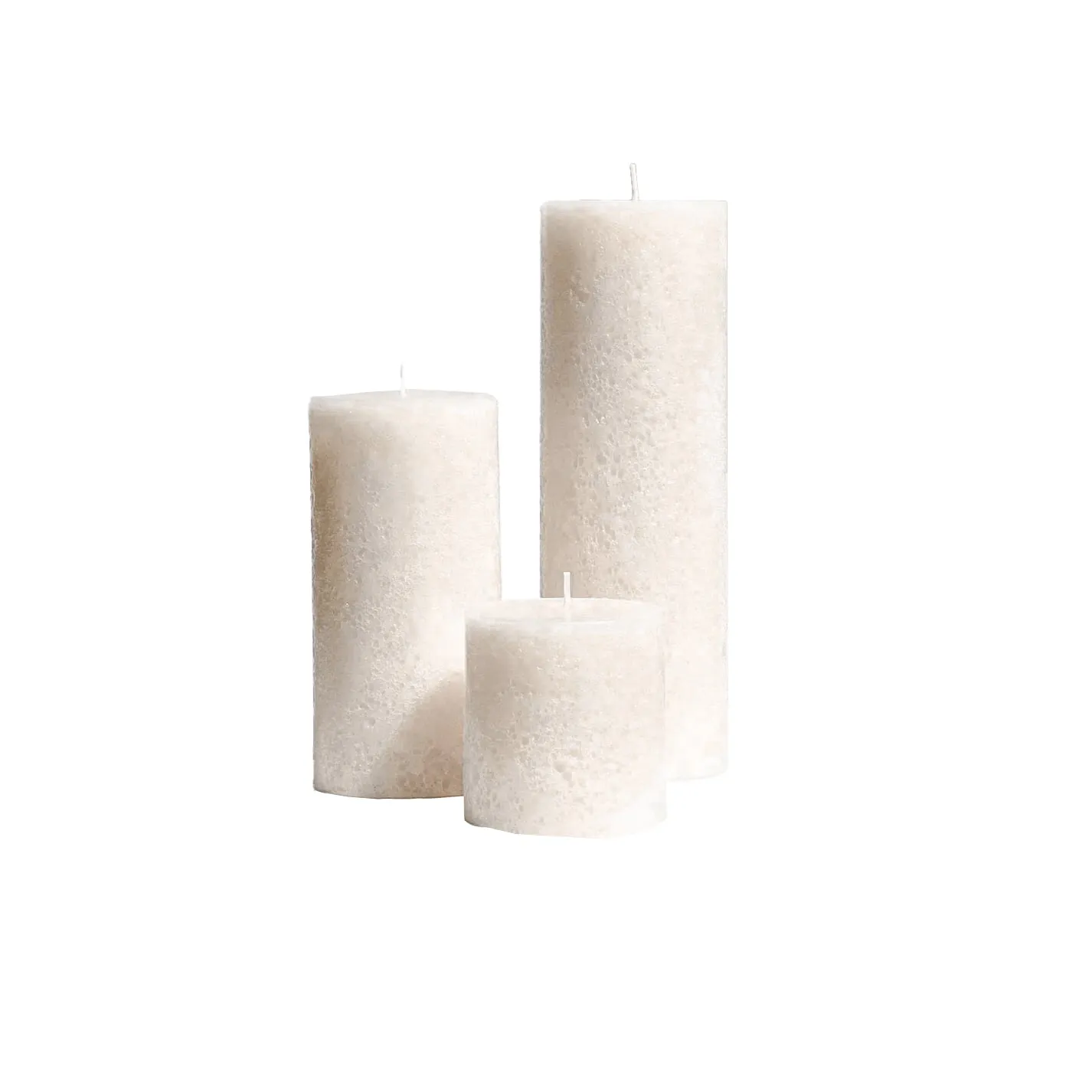 TEXTURED CANDLES | 7 CM | SANDSTONE