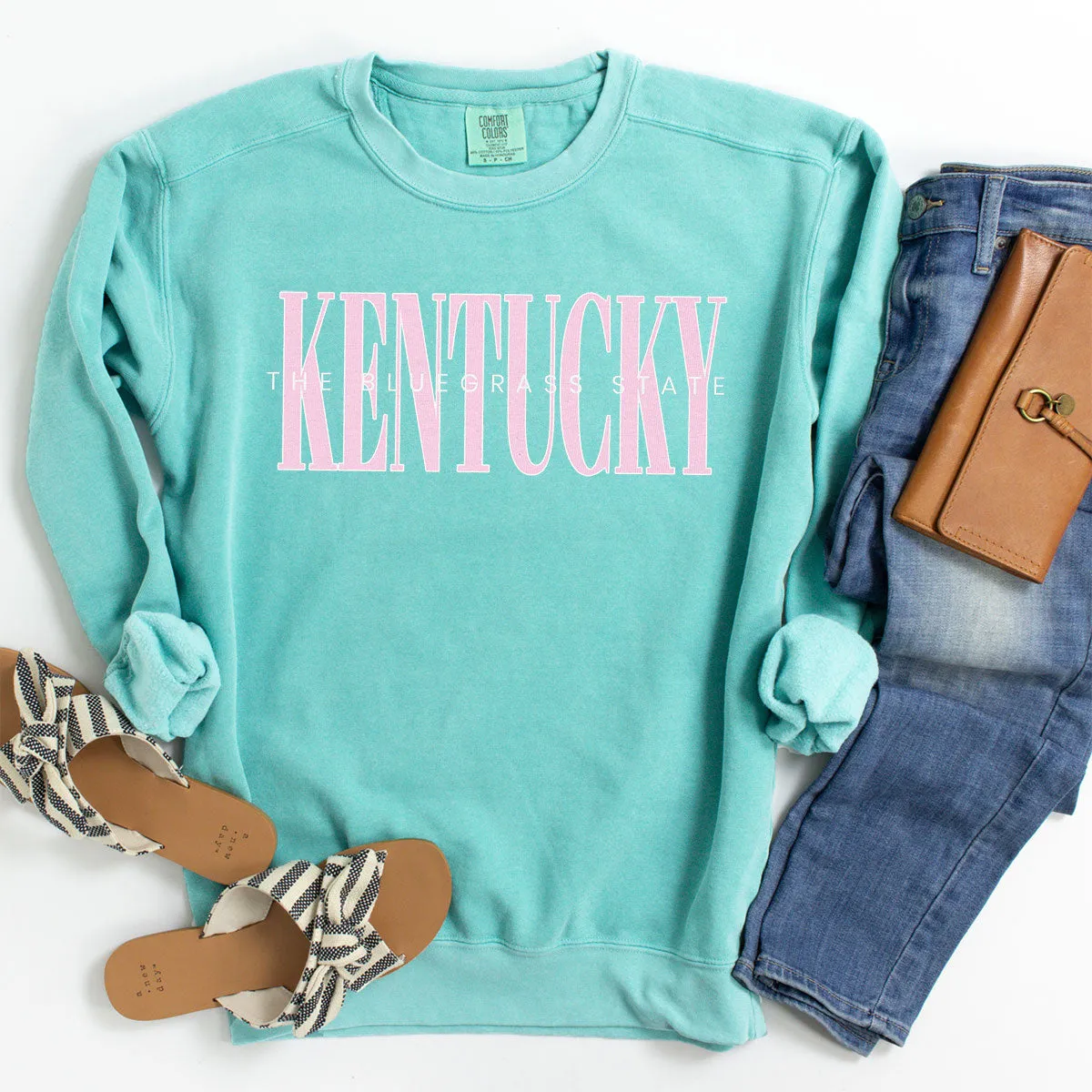 The Bluegrass State 90's Pastel Crewneck Sweatshirt