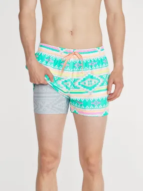 The En Fuegos 4" (Lined Classic Swim Trunk)