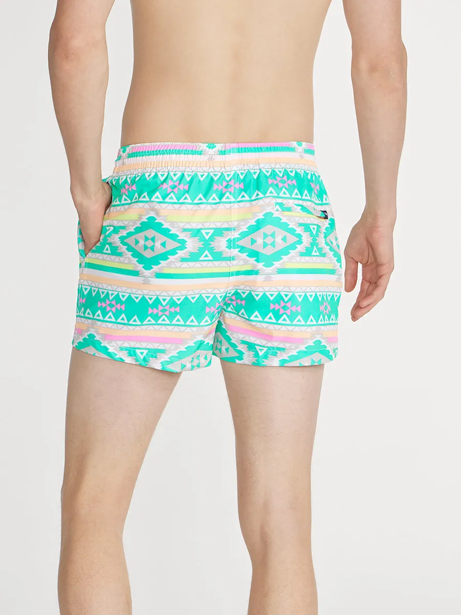 The En Fuegos 4" (Lined Classic Swim Trunk)