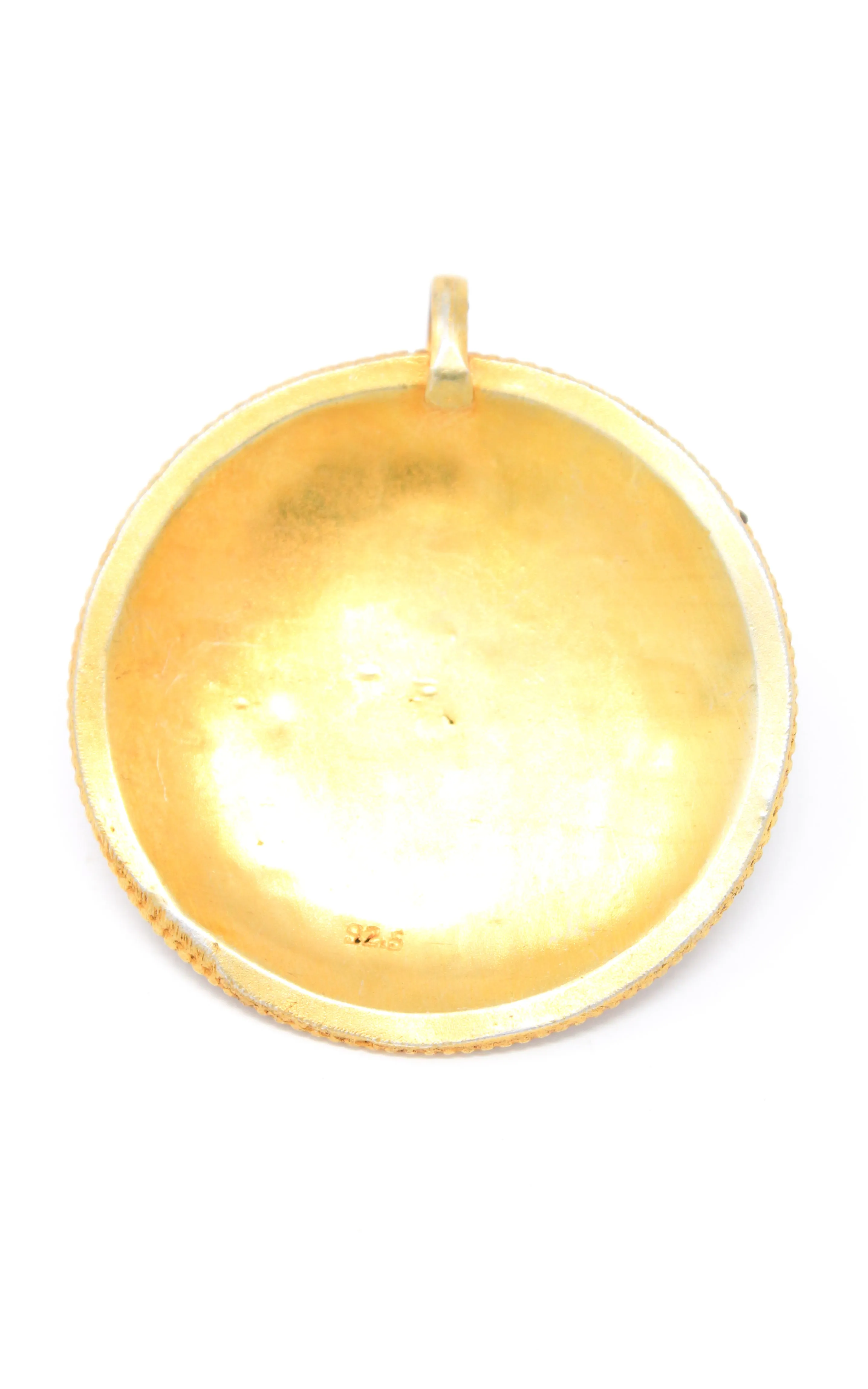 Unique Gold Mandala Pendant